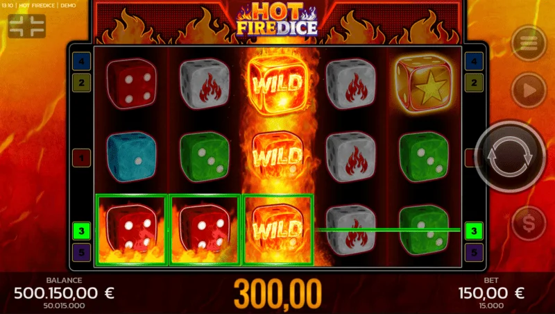 Hot Fire Dice - bua mór trí Random Wilds